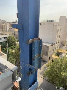 روش اجرای وال‌ پست فلزی در بلوک سبک